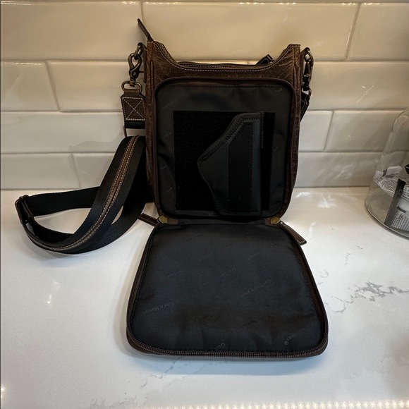 GTM Crossbody Mail Pouch Concealed Carry Bag Buffalo - Picture 6 of 10